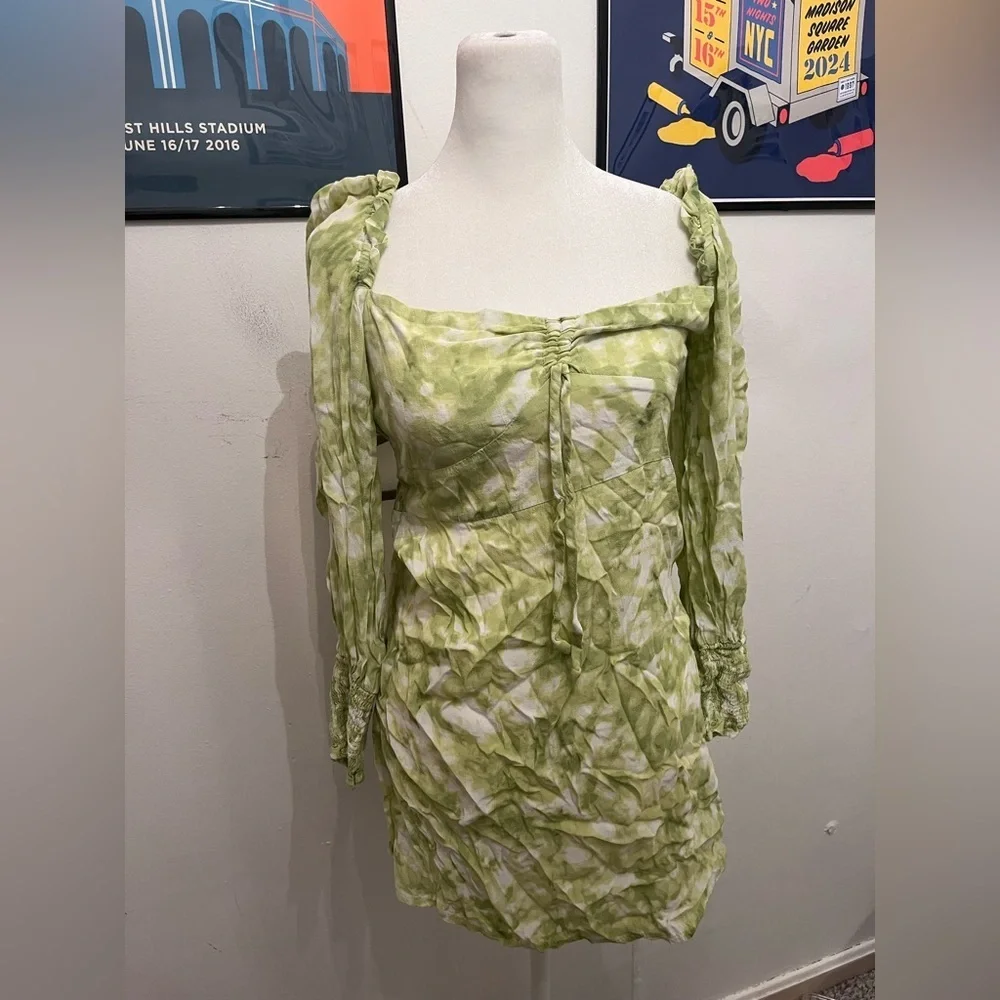 Faithfull The Brand Arianne Mini Dress Roos Tie Dye Size 6 - Picture 4 of 7